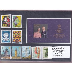 Danmark - Miniark 1902 A (2017)   + enkeltmrker - Stemplet