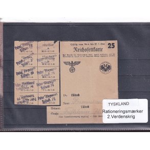 Tyskland - Rationeringsmrker - 2. Verdenskrig 