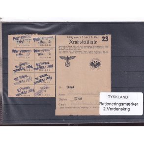 Tyskland - Rationeringsmrker - 2. Verdenskrig 