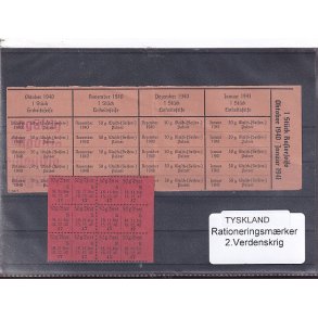 Tyskland - Rationeringsmrker - 2. Verdenskrig 
