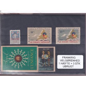 Frankrig - Velgrenhed - 1 Hfte + 3 Stk. - Ubrugt