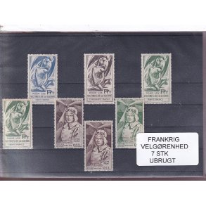 Frankrig - Velgrenhed - 7 Stk. - Ubrugt