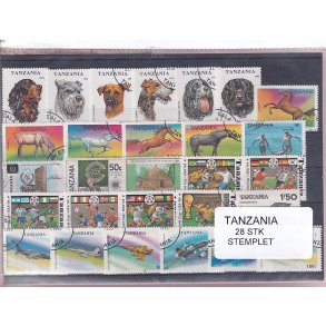 Tanzania Samling. - 28 Stk. Stemplet