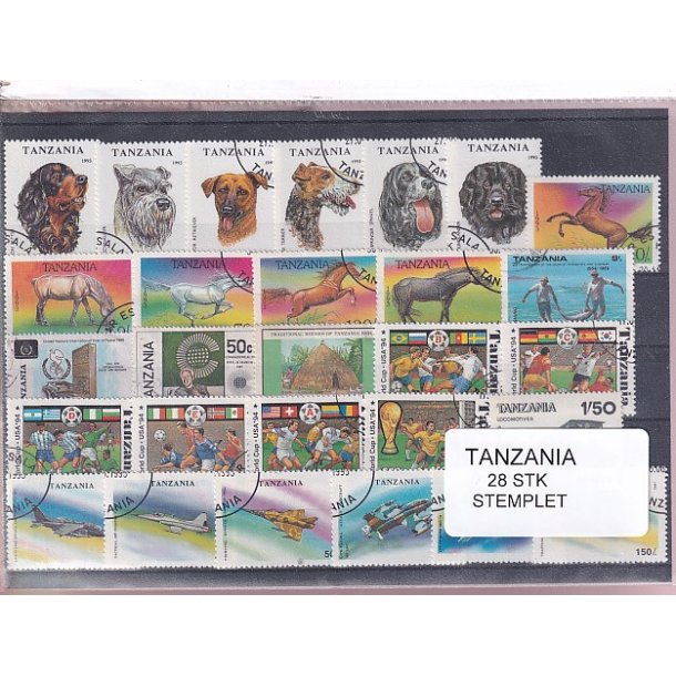 Tanzania Samling. - 28 Stk. Stemplet