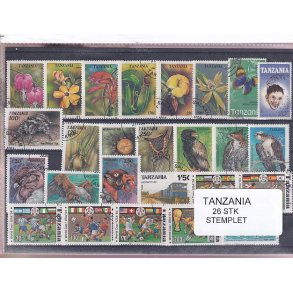 Tanzania Samling. - 26 Stk. Stemplet