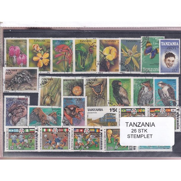 Tanzania Samling. - 26 Stk. Stemplet