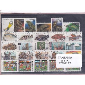 Tanzania Samling. - 26 Stk. Stemplet