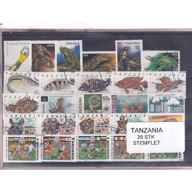 Tanzania Samling. - 26 Stk. Stemplet