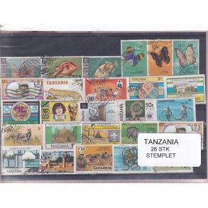 Tanzania Samling. - 26 Stk. Stemplet