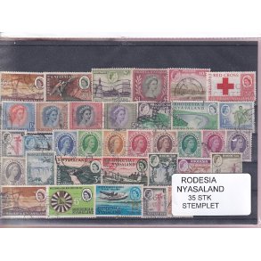 Rhodesia & Nyasaland - 35 Stk. -  Stemplet