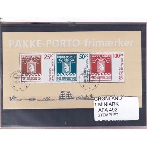 Grnland - Miniark AFA 492 - Postfrisk