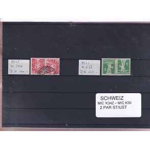 Schweiz - MIC. K34Z - K 511 - Stemplet - Ubrugt