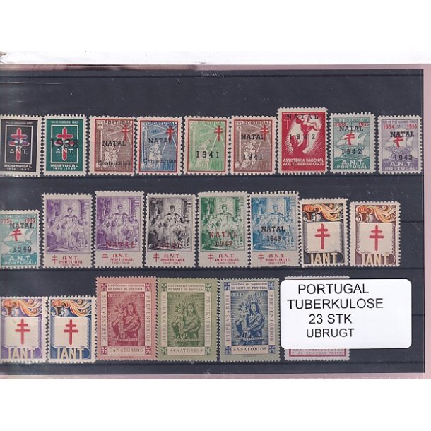 Portugal - Tuberkulose - Velgrenhed - 23 Stk. - Ubrugt