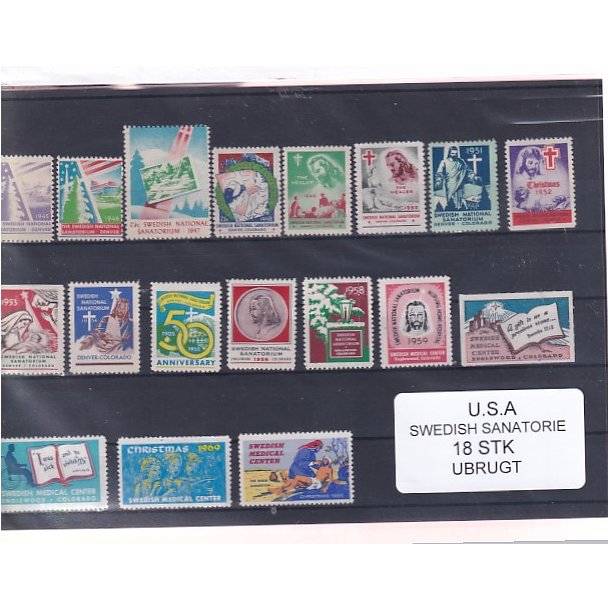 U.S.A. - Swedish Sanatorie - Velgrenhed - 18 Stk. - Ubrugt