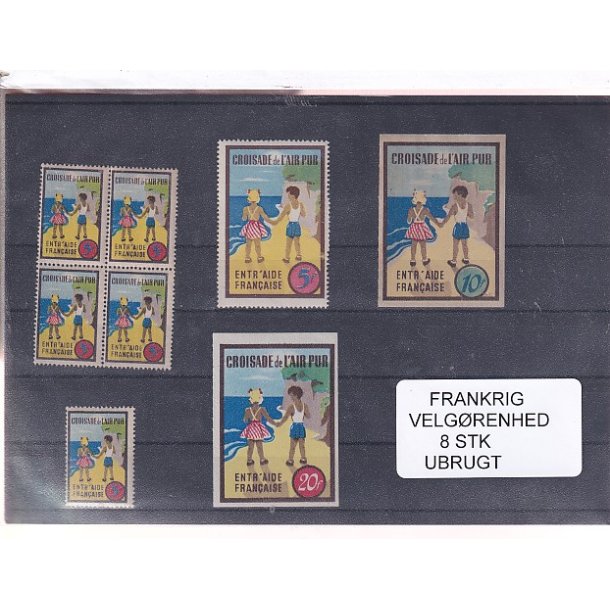 Frankrig - Velgrenhed - 8 Stk. - Ubrugt