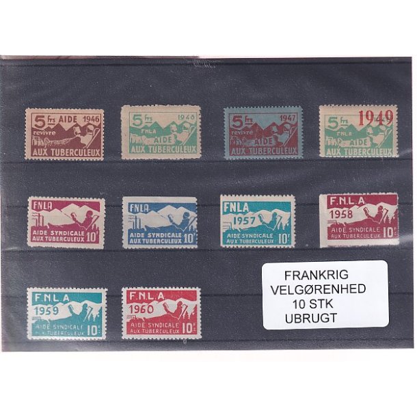 Frankrig - Velgrenhed - 10 Stk. - Ubrugt