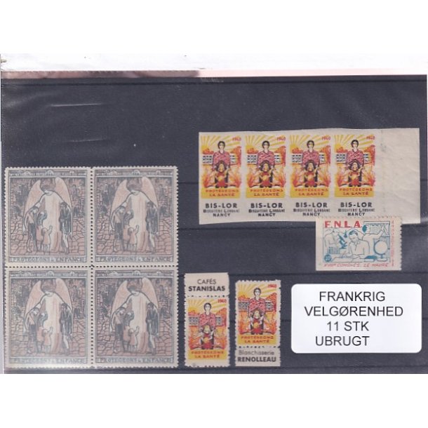Frankrig - Velgrenhed - 11 Stk. - Ubrugt