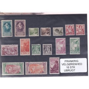 Frankrig - Velgrenhed - 16 Stk. - Ubrugt