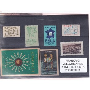 Frankrig - Velgrenhed - 1 Hfte + 5 Stk. - Postfrisk