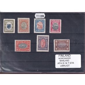 Finland - Nordinger Manland - AFA 8114 - 7 Stk. - Ubrugt
