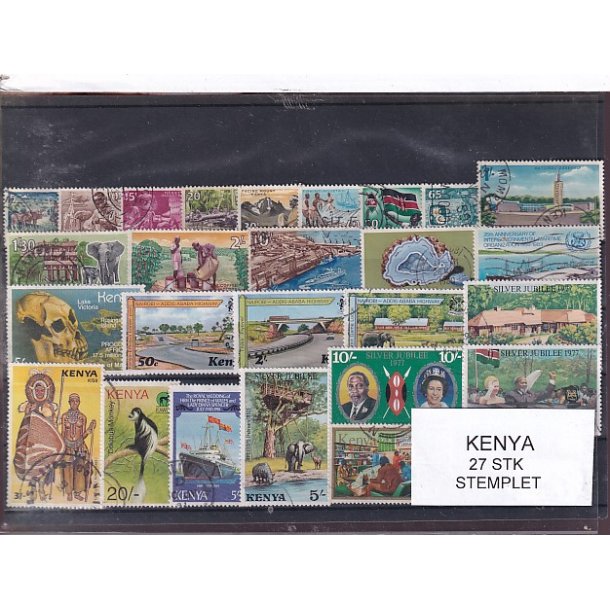 Kenya Samling - 27 Stk. Stemplet 