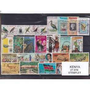 Kenya Samling - 27 Stk. Stemplet 