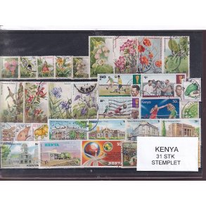 Kenya Samling - 31 Stk.  -  Stemplet / Ustemplet