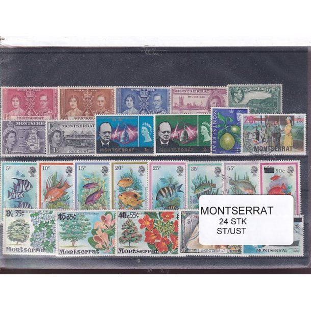Montserrat Samling - 24 Stk. - Stemplet/Ustemplet