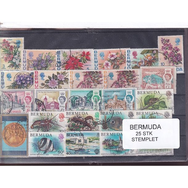 Bermuda Samling -  25 Stk. - Stemplet
