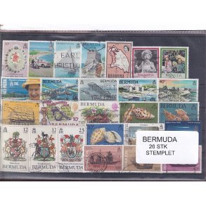 Bermuda Samling -  26 Stk. - Stemplet