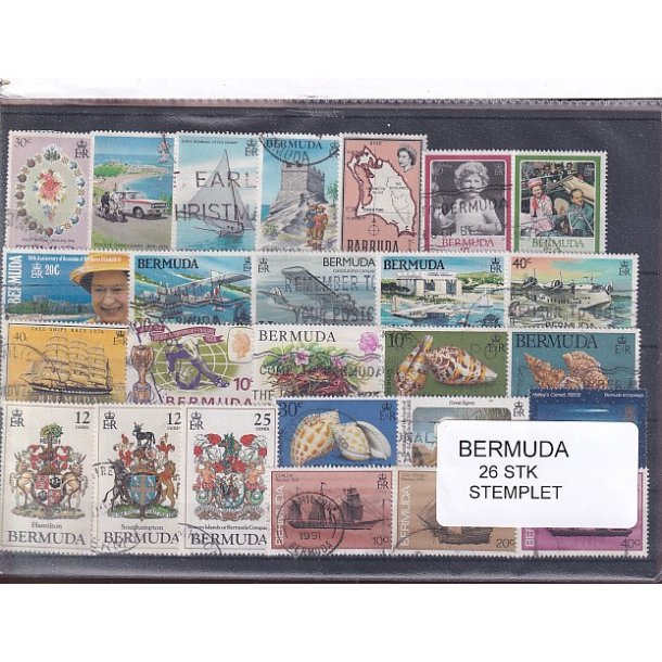 Bermuda Samling -  26 Stk. - Stemplet