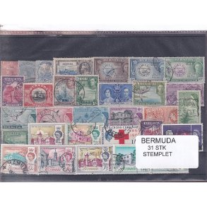 Bermuda Samling -  31 Stk. - Stemplet/Ustemplet