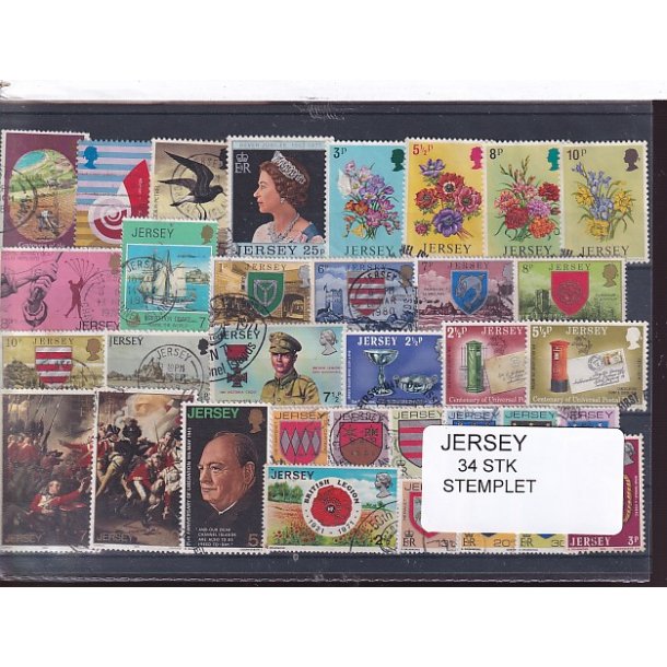 Jersey Samling - 34 stk. - Stemplet