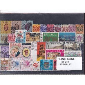 Hong Kong Samling - 31 forskellige Stemplet