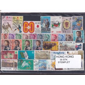 Hong Kong Samling - 35 forskellige Stemplet