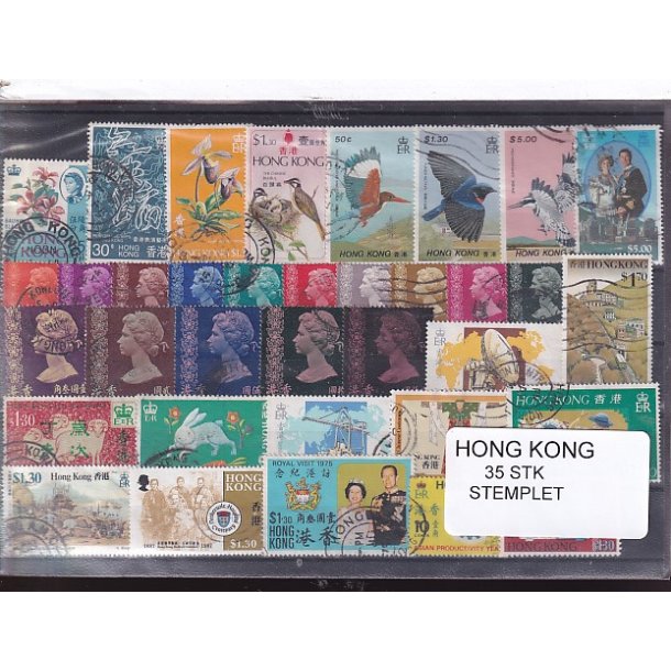 Hong Kong Samling - 35 forskellige Stemplet