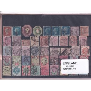 England - 45 Stk. -  Stemplet