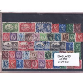 England - 46 Stk. -  Stemplet
