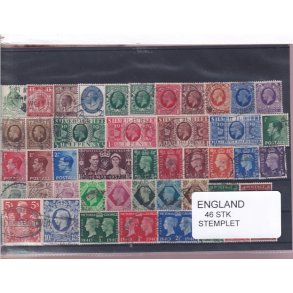 England - 46 Stk. -  Stemplet