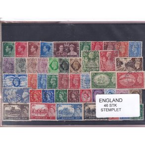 England - 46 Stk. -  Stemplet