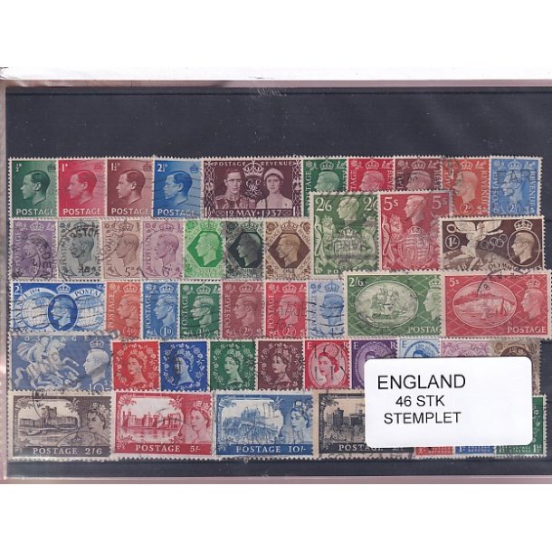 England - 46 Stk. -  Stemplet