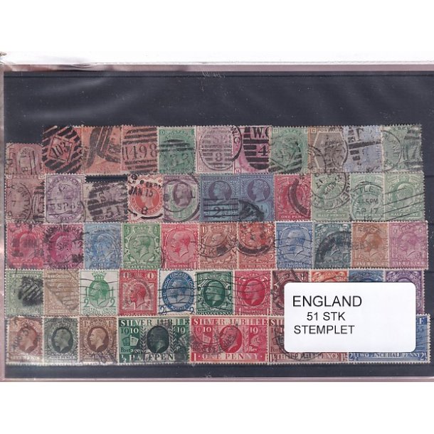 England - 51 Stk. -  Stemplet