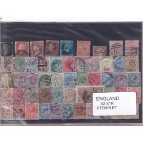 England - 52 Stk. -  Stemplet