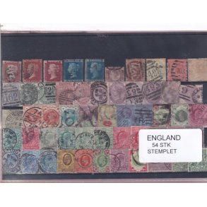 England - 54 Stk. -  Stemplet