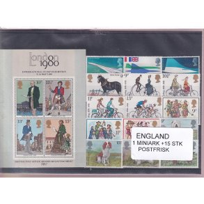 England - 1 Miniark + 15 Stk. -  Postfrisk