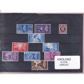 England - 10 Stk. -  Ubrugt