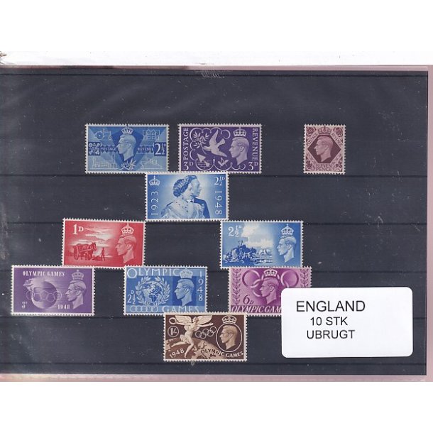 England - 10 Stk. -  Ubrugt