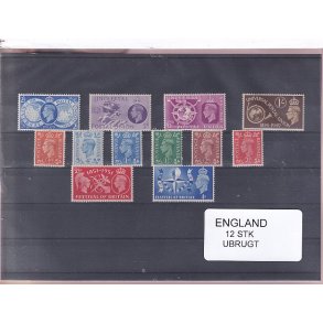 England - 12 Stk. -  Ubrugt