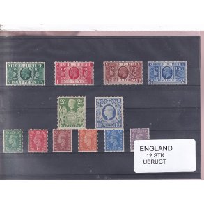 England - 12 Stk. -  Ubrugt