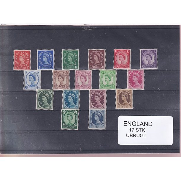 England - 17 Stk. -  Ubrugt